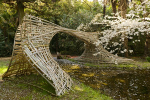 France, Languedoc Roussillon, Gard, Cévennes, La Bambouseraie, Prafrance, Anduze, land art, artiste: Gaspard Combe